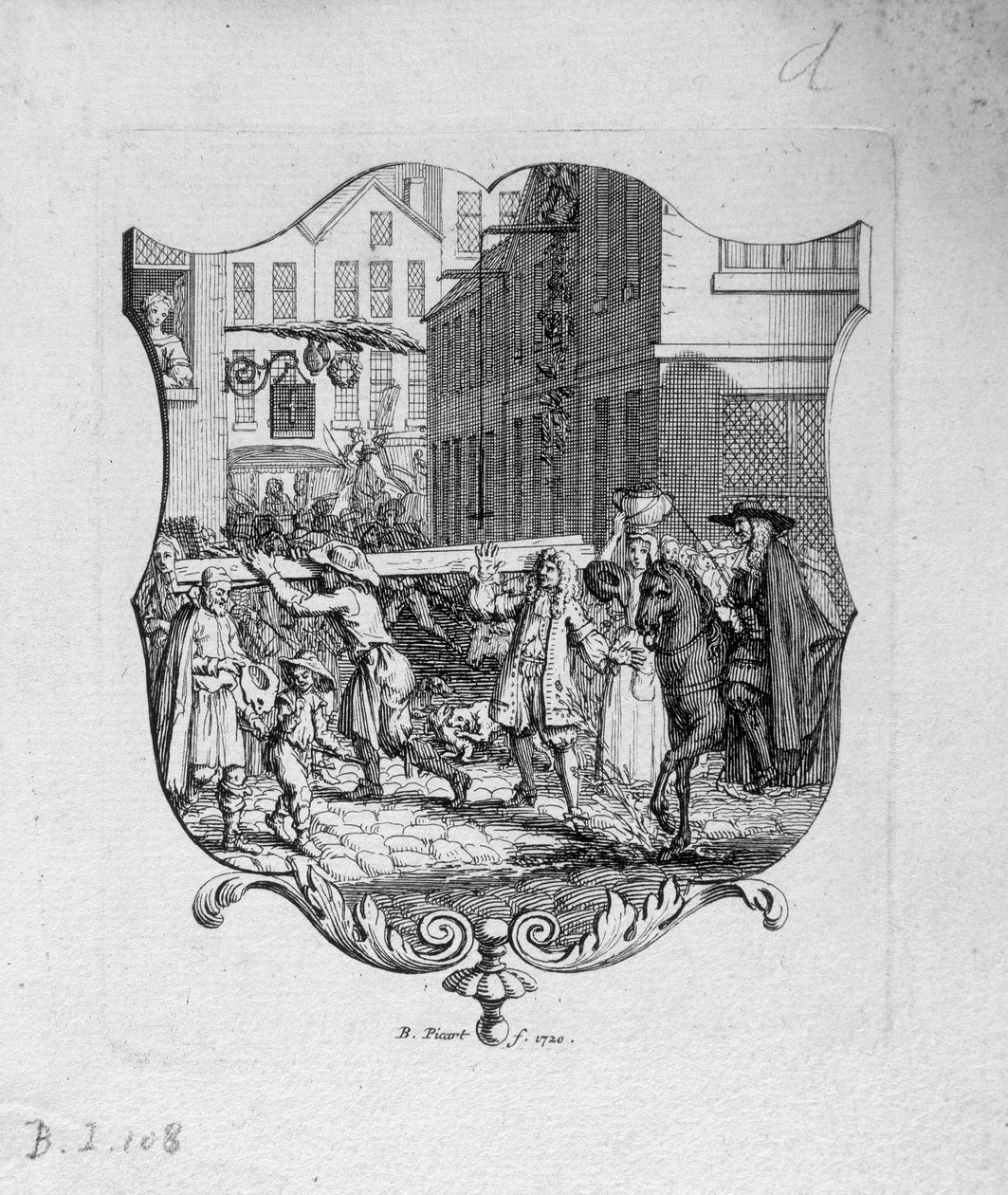 Forlegenheten i Paris på 1600-tallet av French School