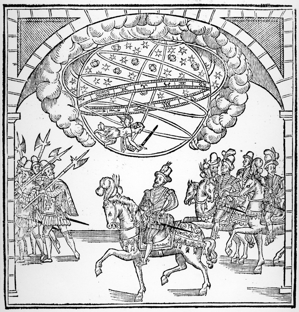 Inngangen til Henri IV i Rouen, illustrasjon fra 