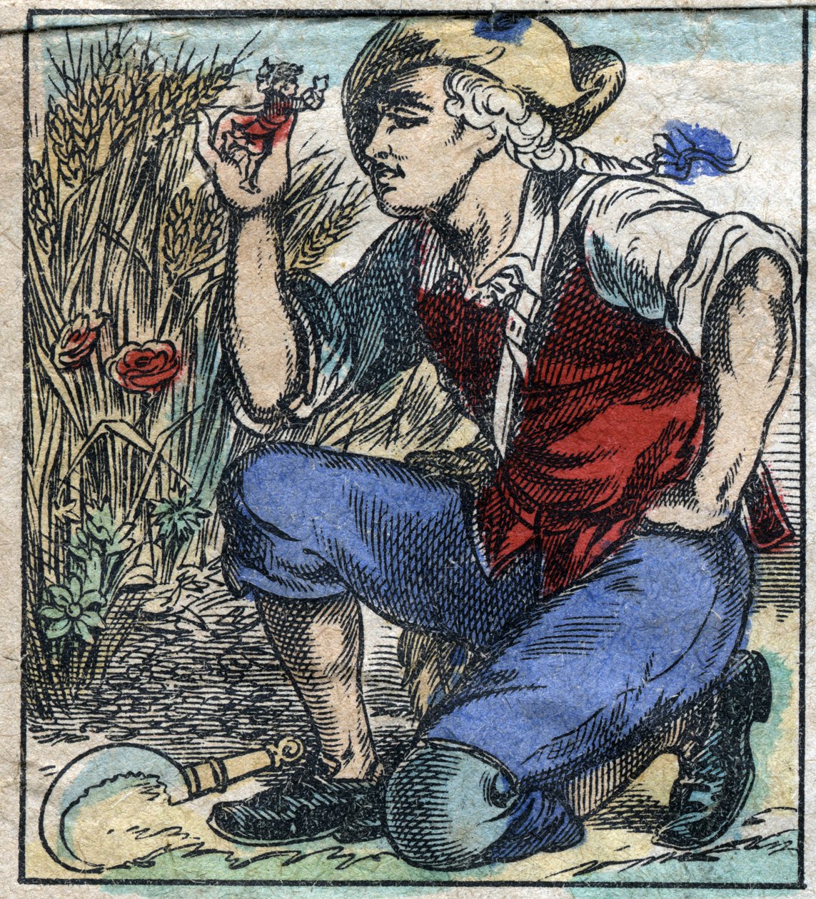 The giant plowler of Brobdingnag seized Lemuel Gulliver. Illustration for “” Gulliver