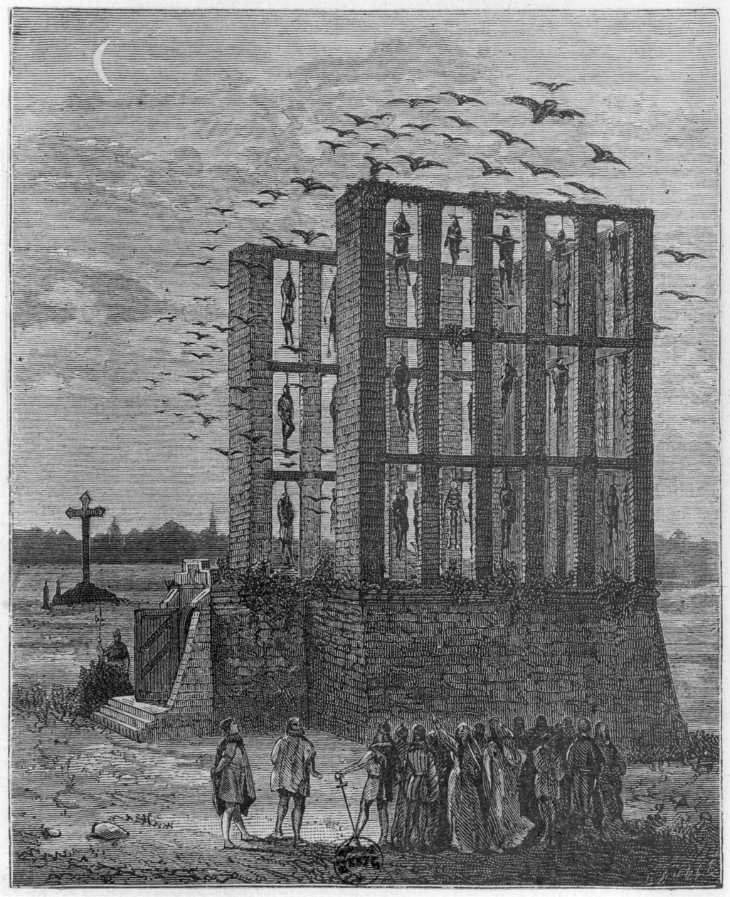 Gibbet av Montfaucon av French School