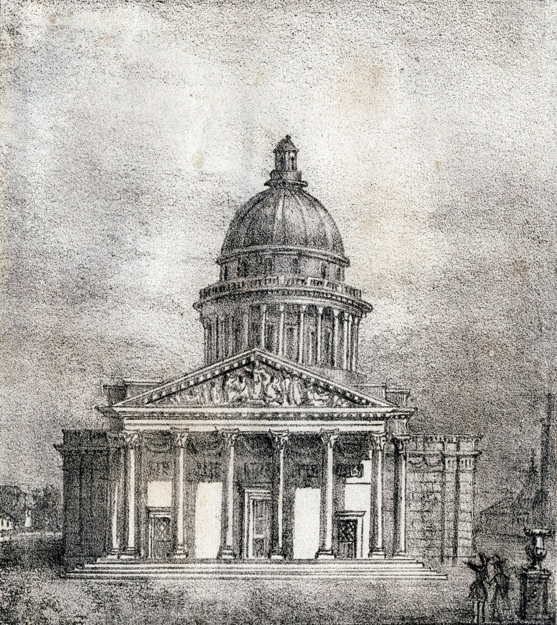 Pantheonet - "Alphabet Picturesque des Monumens de Paris" ca. 1840 (gravering) av French School