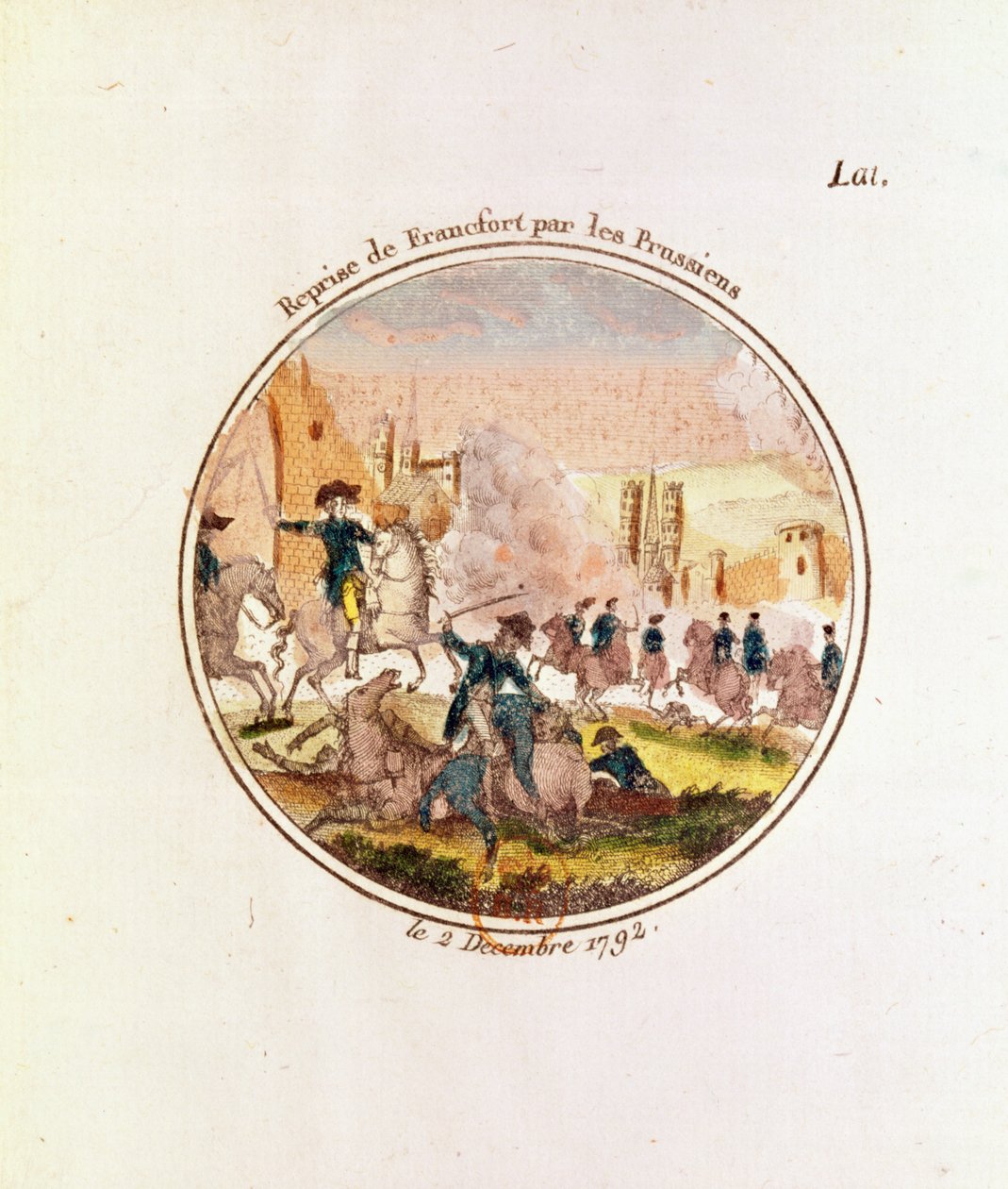 Preussens gjeninntak av Frankfurt, 2. desember 1792 av French School