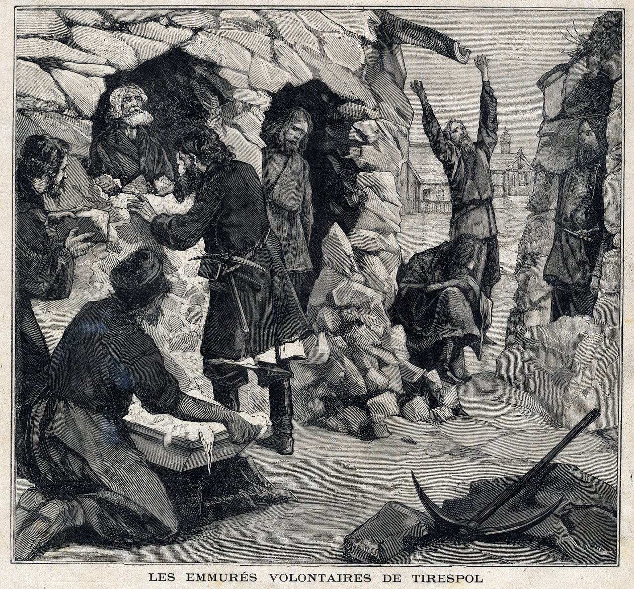 De frivillige fra Tiraspol i Moldova som ønsker å bli martyrer er i live. I "" Le Peute Parisien"" den 23.05.1897. Privat samling av French School