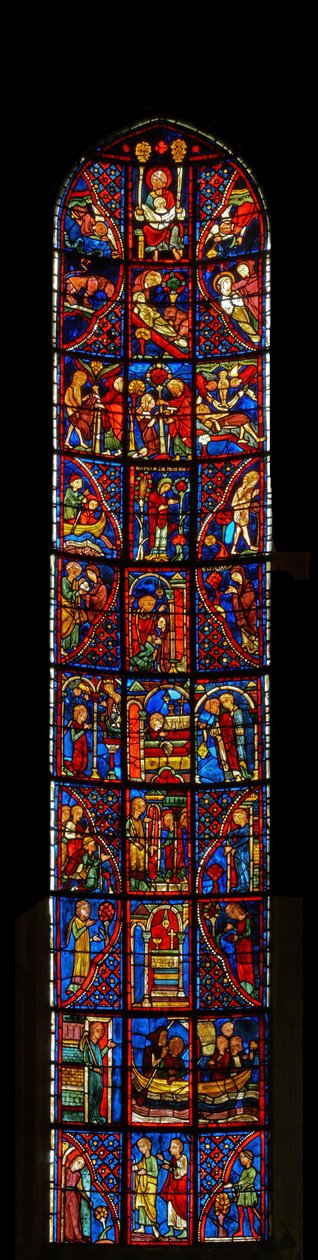 Vinduet til St. Mary den egyptiske av French School
