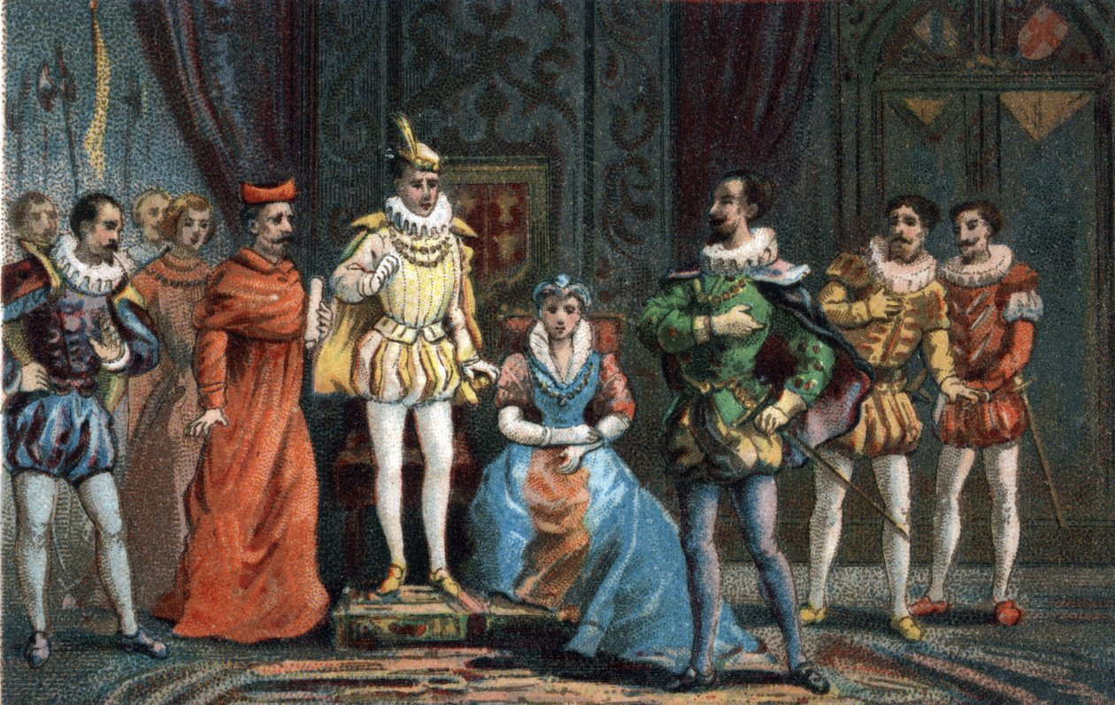 The young prince Francois II, who became king of France (1544-1560), declared to the deputies of the parliament that he chose as regents the Duke of Guise (Francois av French School