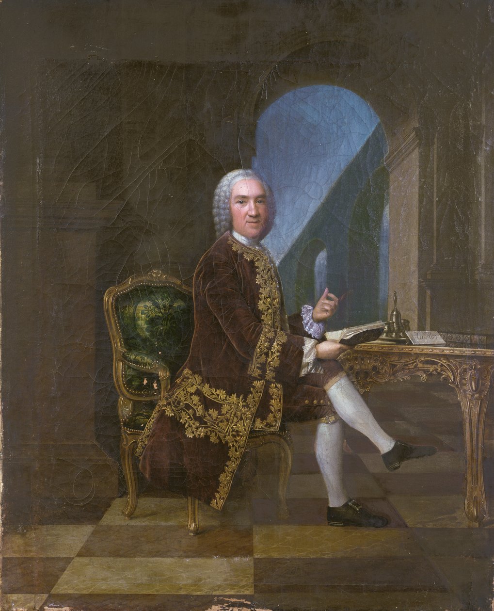 Theodore de Chavigny (eller Chavignard) (1687-1771) av French School