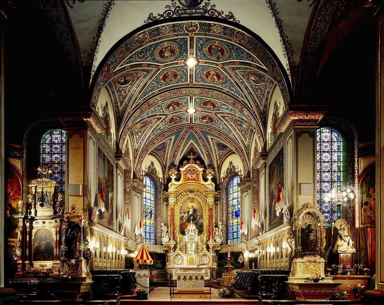Thierenbach (68) - interiøret i Cathedrale Notre-Dame de L