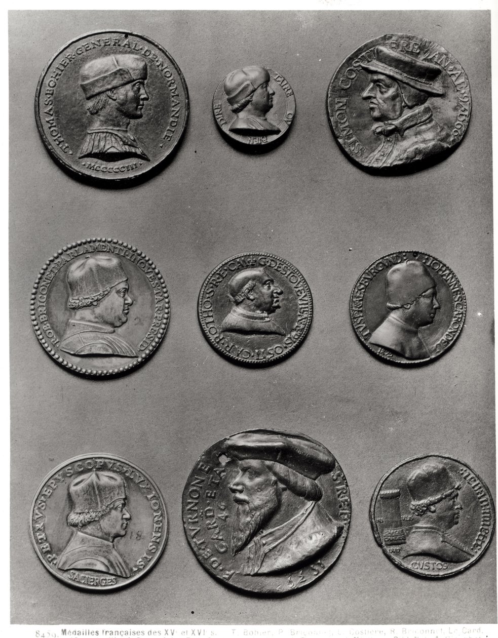 Thomas Bohier, 1513, Pierre Briconnet, Simon Costieres, Robert Briconnet, kardinal Guillaume dEstouteville (ca. 1403-83), Jean Carondelet (1468-1545), Pierre de Sacierges, kardinal F. de Tournon, 1535, av French School