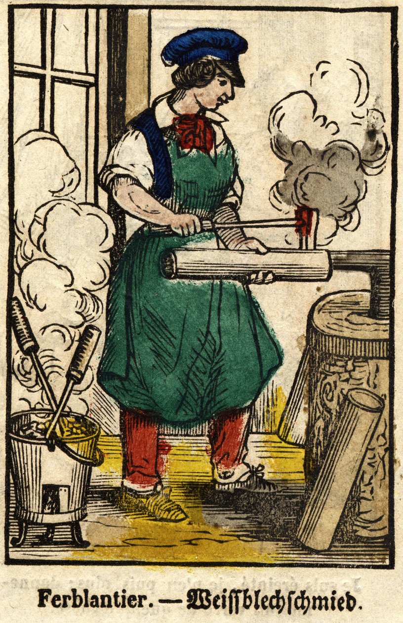 Tinnantier; Series on trades, image of Epinal of the 19th century. av French School