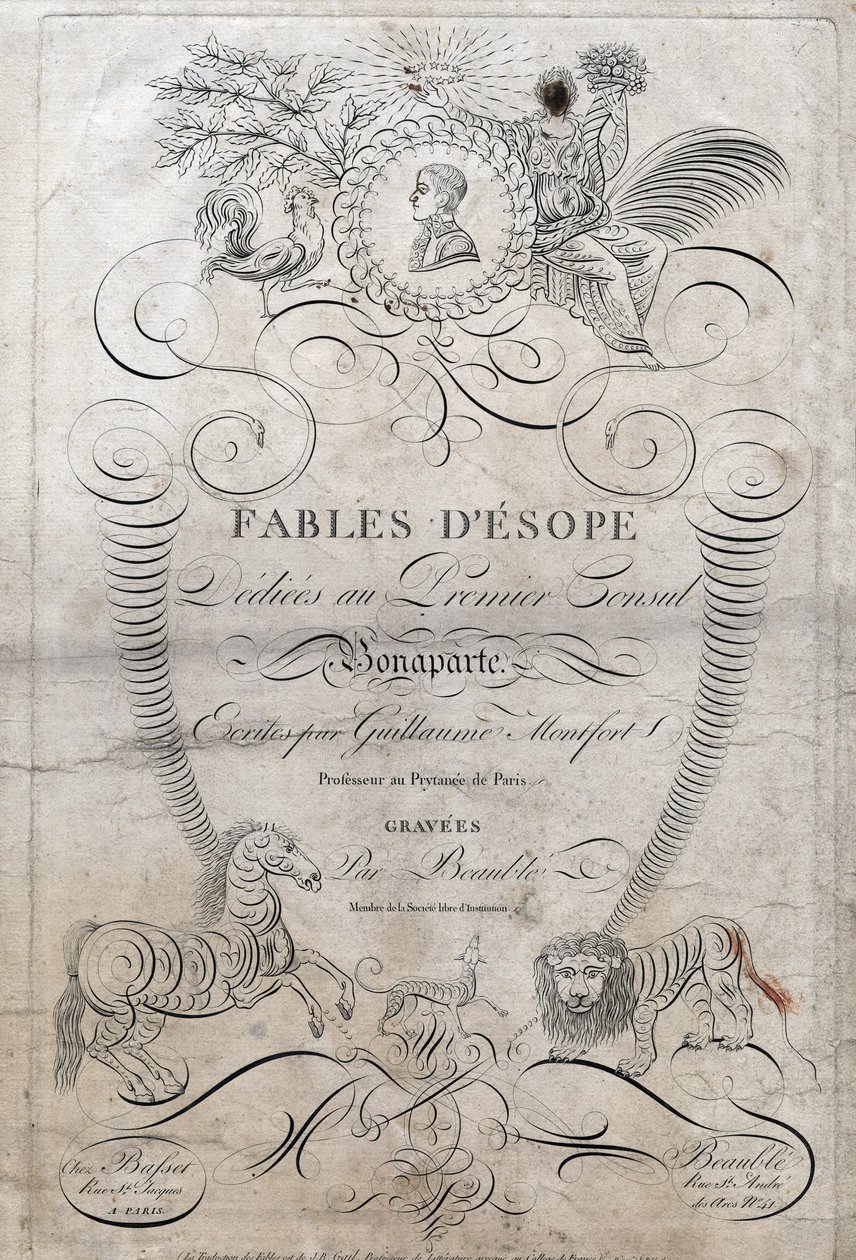 Tittelside til "" Fables d