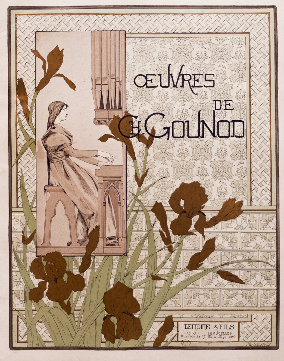 Tittelside til samling av operaer, av Charles Gounod av French School