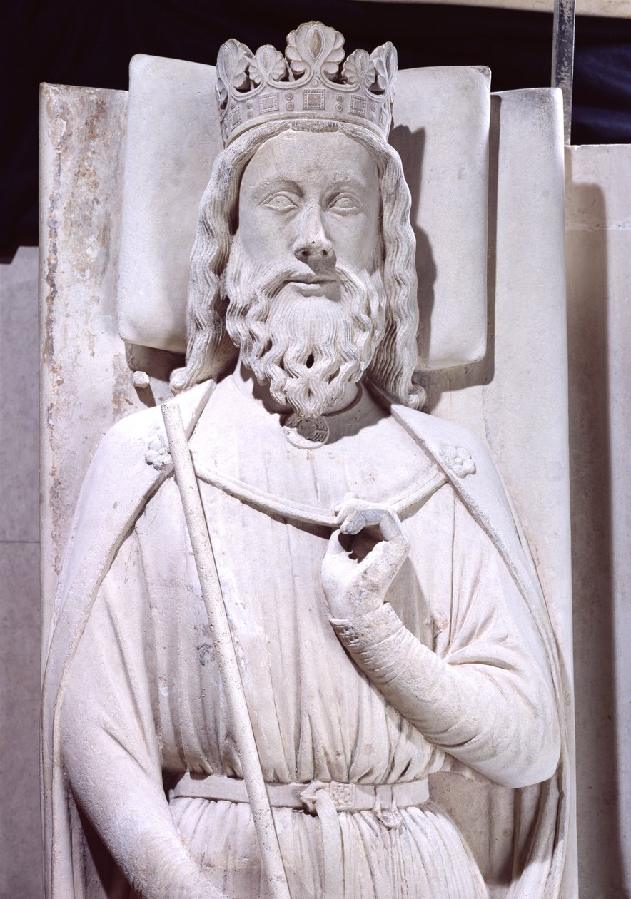 Graven til Clovis I (465-511), kongen av frankerne av French School