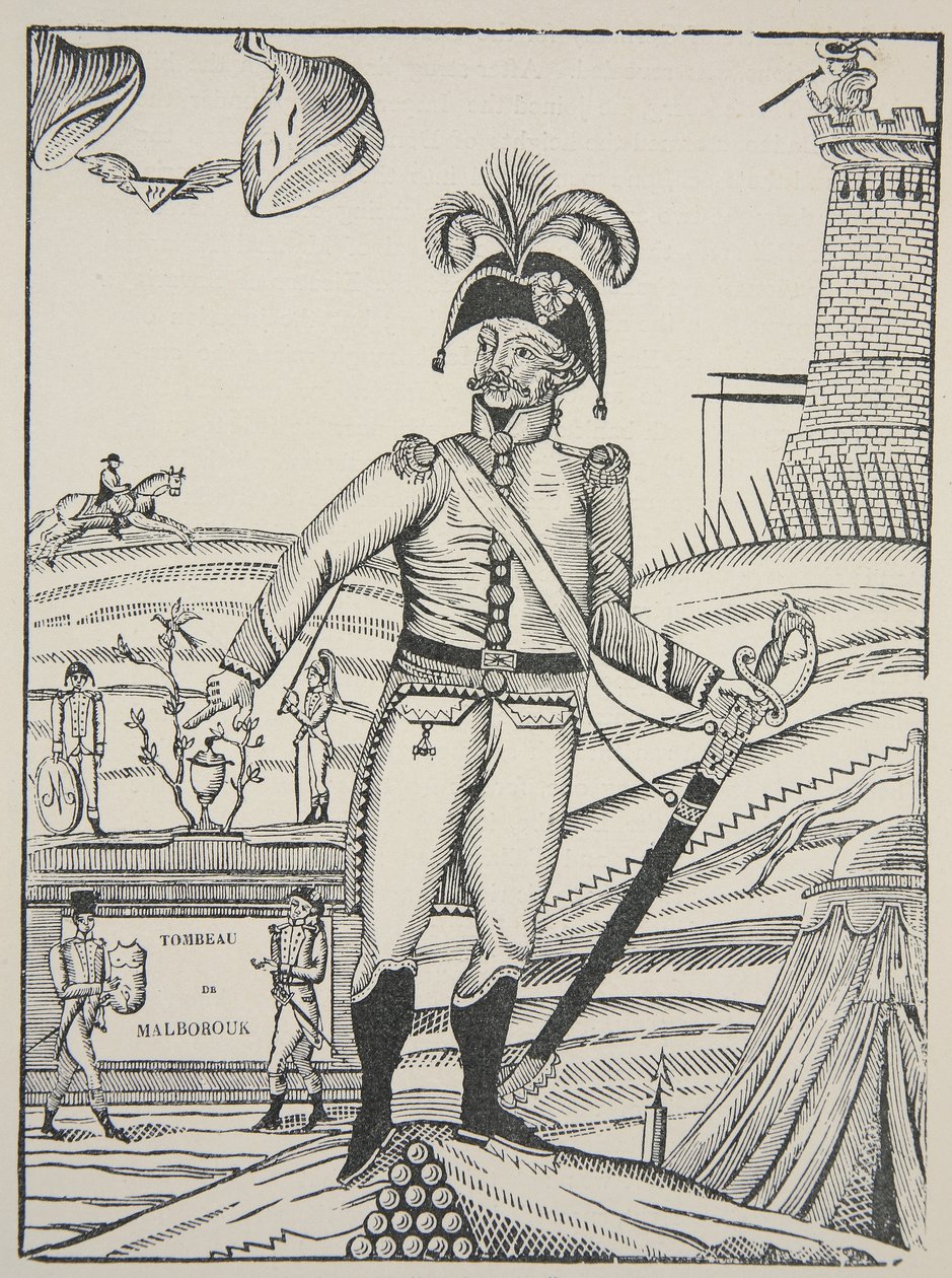 Graven til Malborouk, ca. 1722 av French School