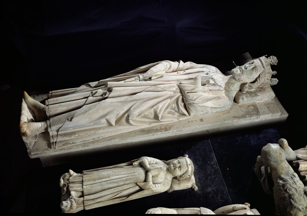 Gravene til Robert II (ca. 970-1031) den fromme og Jean I (f & d 1316) den posthume, 1200-1300-tallet av French School