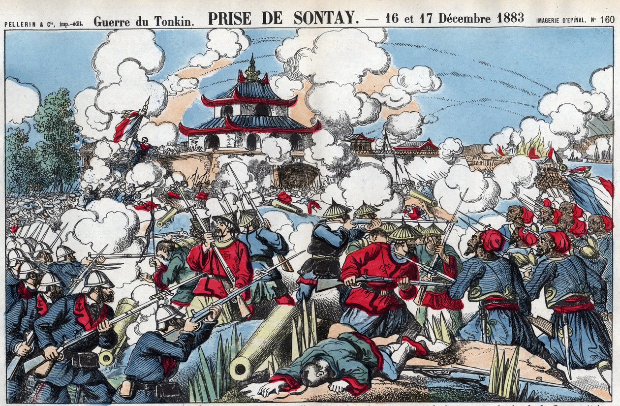 Tonkin War: Capture of Sontay, 16. og 17. desember av French School