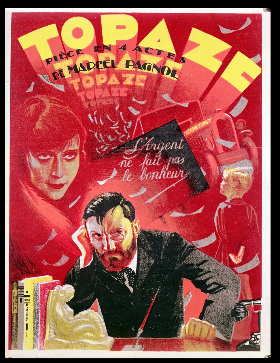 #39;Topaze#39; ca. 1935–39 (plakat) av French School