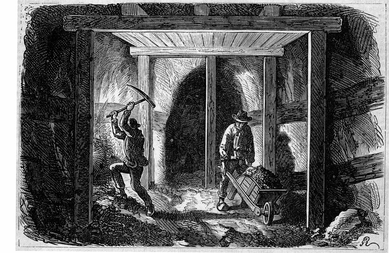 Transformations of Paris under the Second Empire, Haussmann Paris. Construction of the Sewer Collector av French School