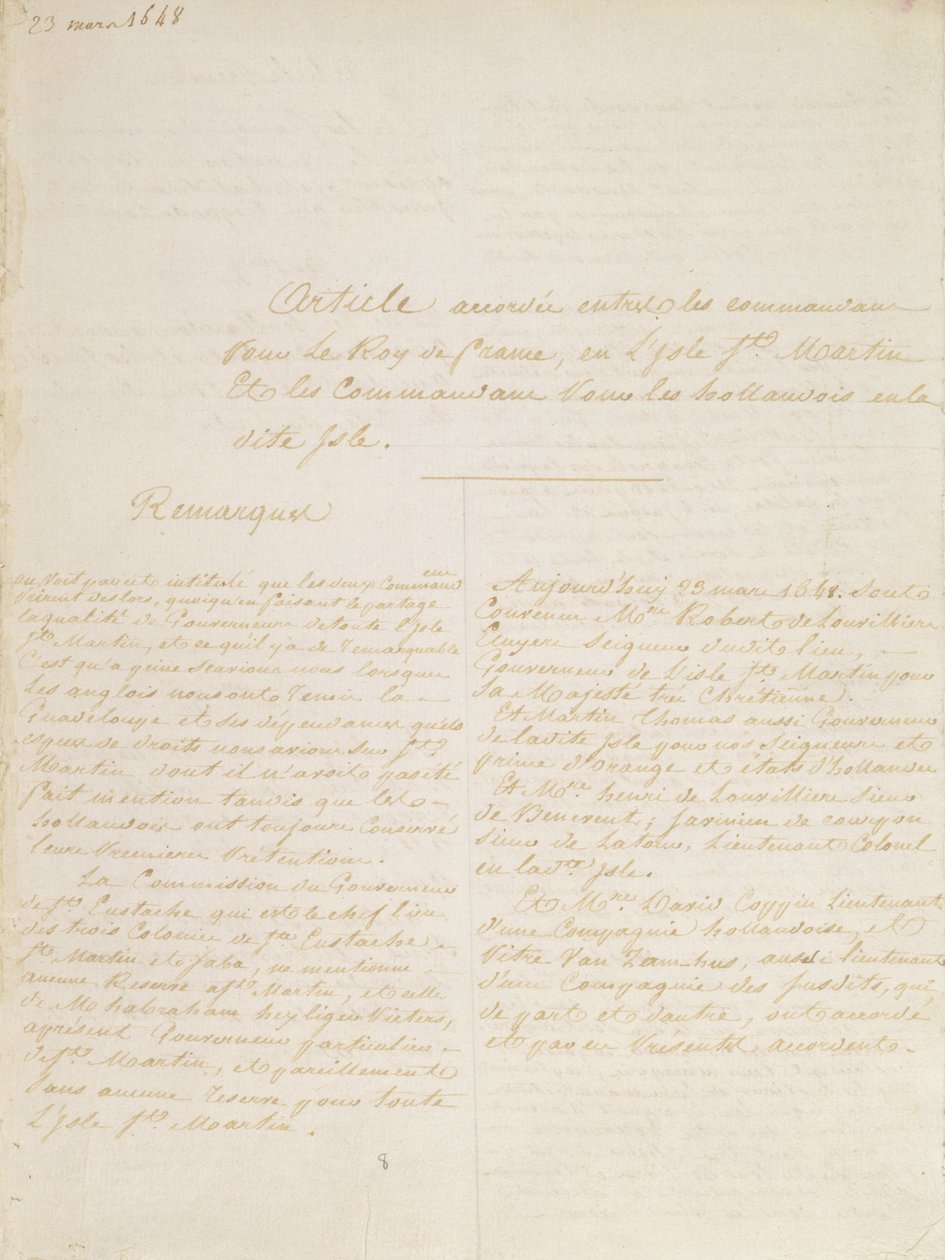 Concordia-traktaten, 23. mars 1648 av French School