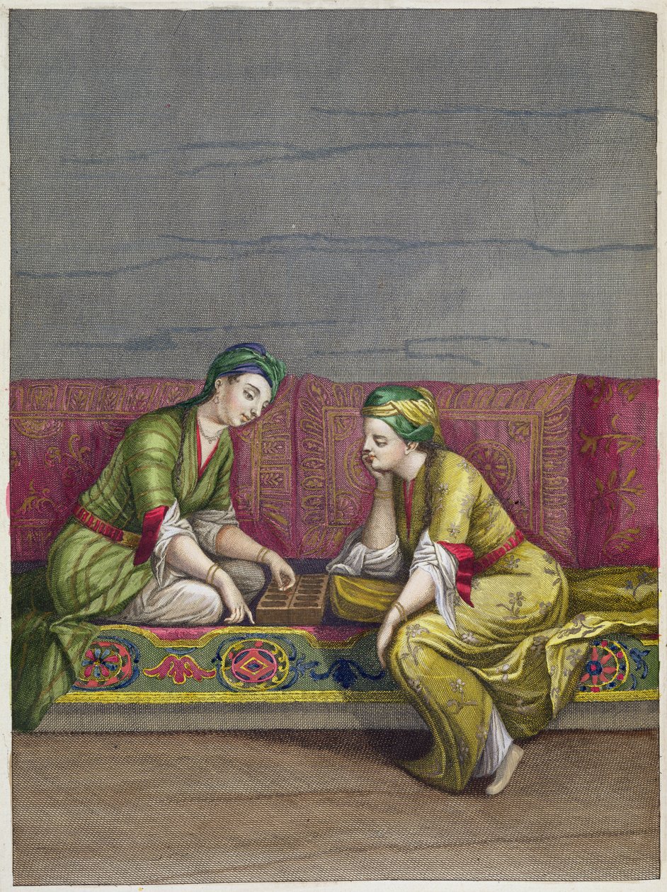 Tyrkiske jenter, spiller Mangala, 1700-tallet av French School