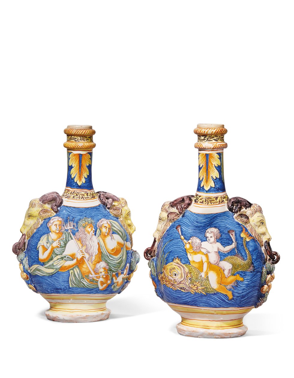To kalebasser, Nevers, ca. 1680-1700 av French School