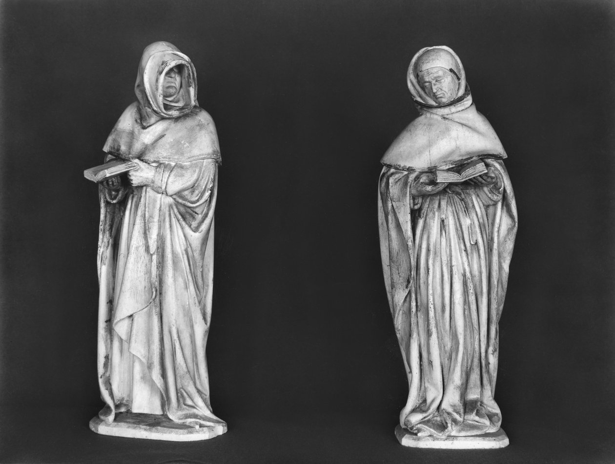 To sørgende, fra graven til hertug Jean de Berry (1340-1416) ca. 1450-53 (alabast) av French School