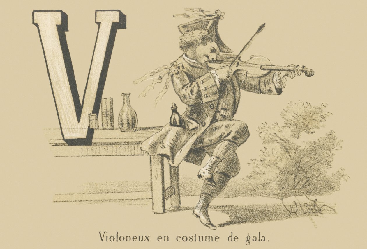 V: Spelemann i gallakostyme av French School