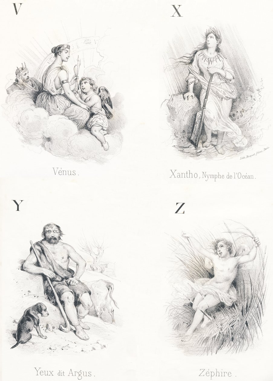 V X Y Z: Venus, Xantho, Eyes, Zephire av French School