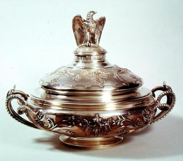 Grønnsaksfat, Service Napoleon III, 1855 (forgylt sølv) av French School