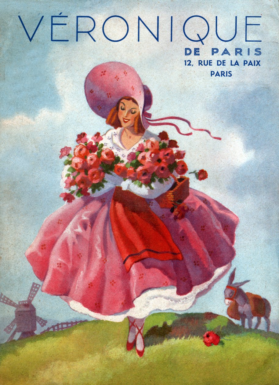 Veronique kjoler. (Illustrasjon, ca 1920) av French School