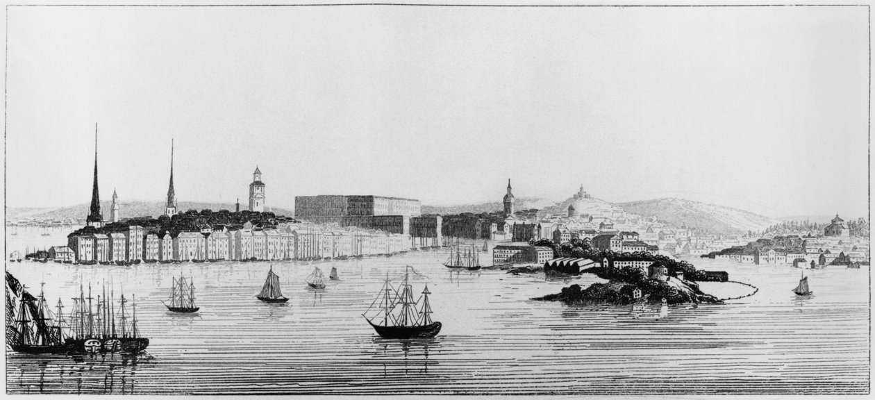 Utsikt over Stockholm, 1841 av French School
