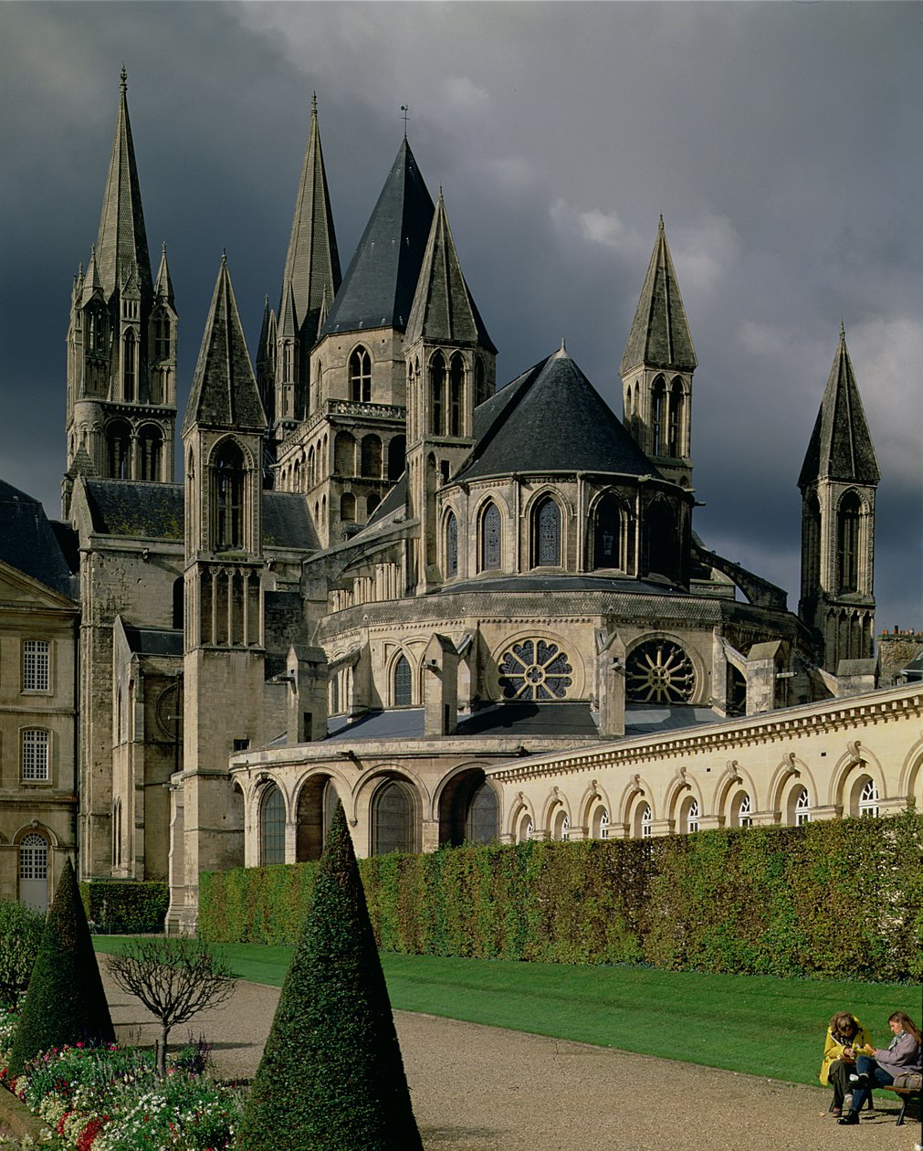 Utsikt over benediktinerklosteret fra øst, 1000-1100-tallet av French School