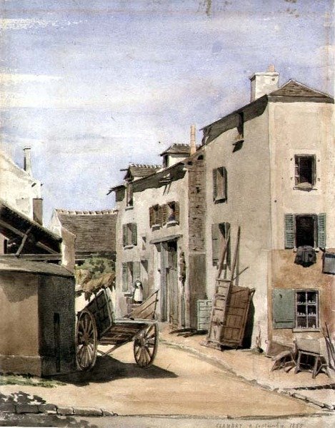 Utsikt over byen Clamart, Frankrike av French School