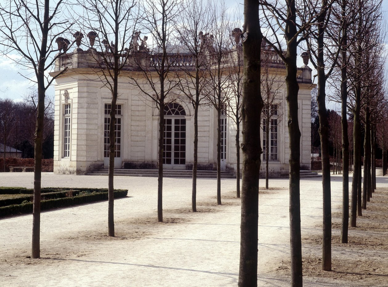 Utsikt over Trianon i Versailles i Yvelines (78). av French School
