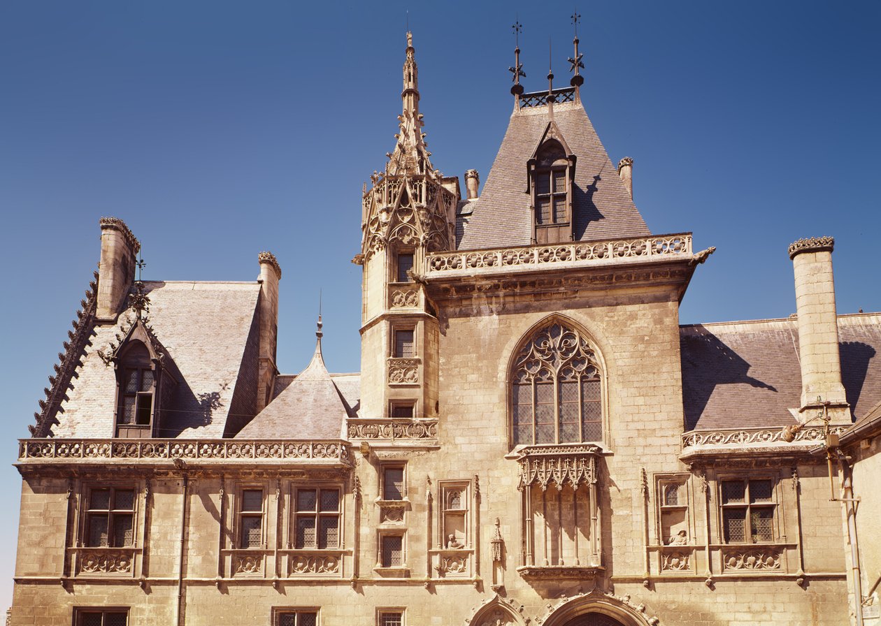 Utsikt over eksteriøret, 1443-51 av French School