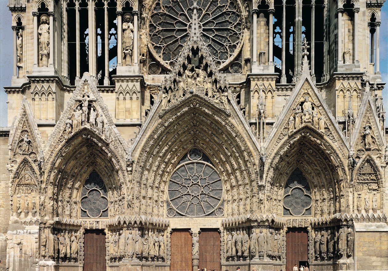 Utsikt over fasaden, 1200-1300-tallet av French School