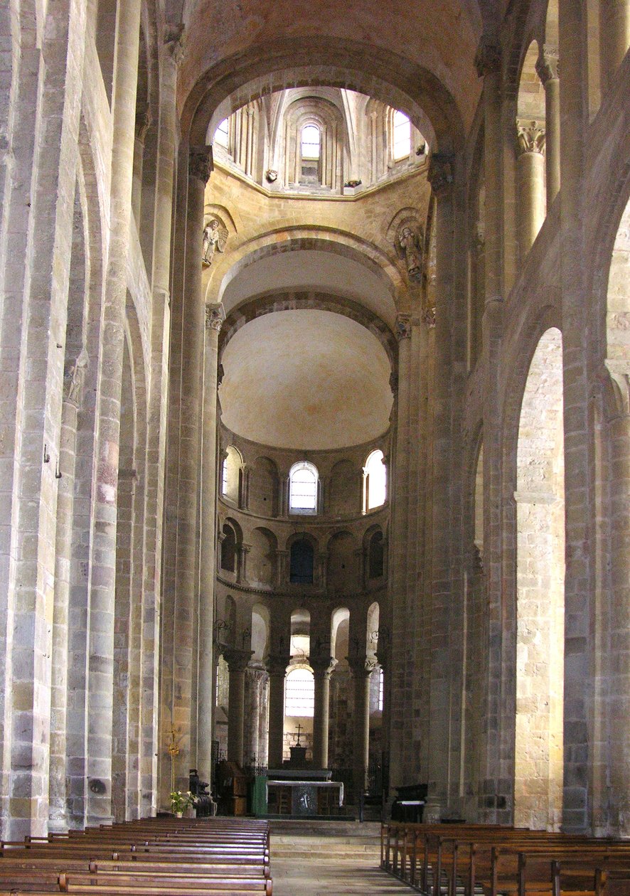 Utsikt over skipet, ca. 1050 av French School