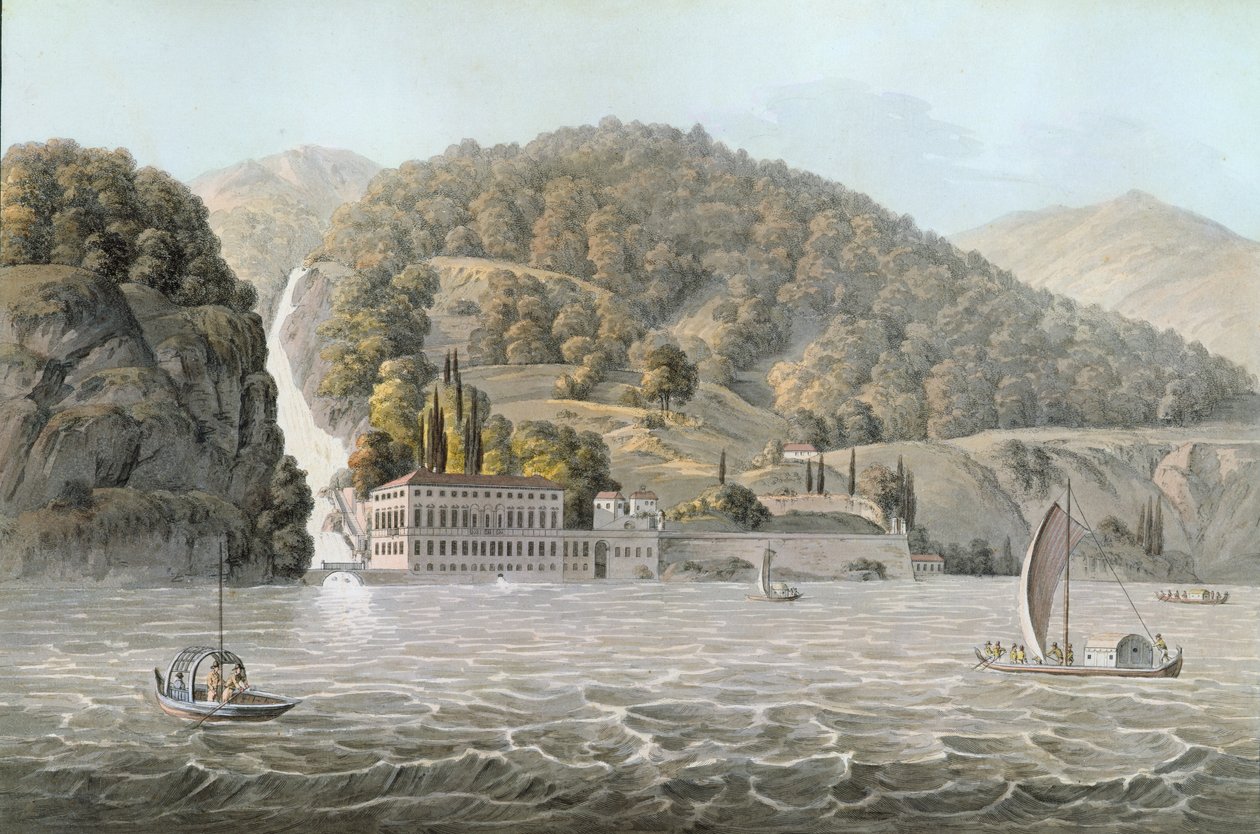 Villa Pliniana, Comosjøen, 1803 av French School