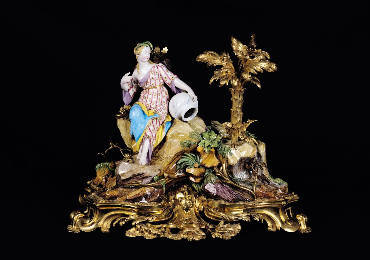 Vincennes Figur av en Naiad (porselen) av French School