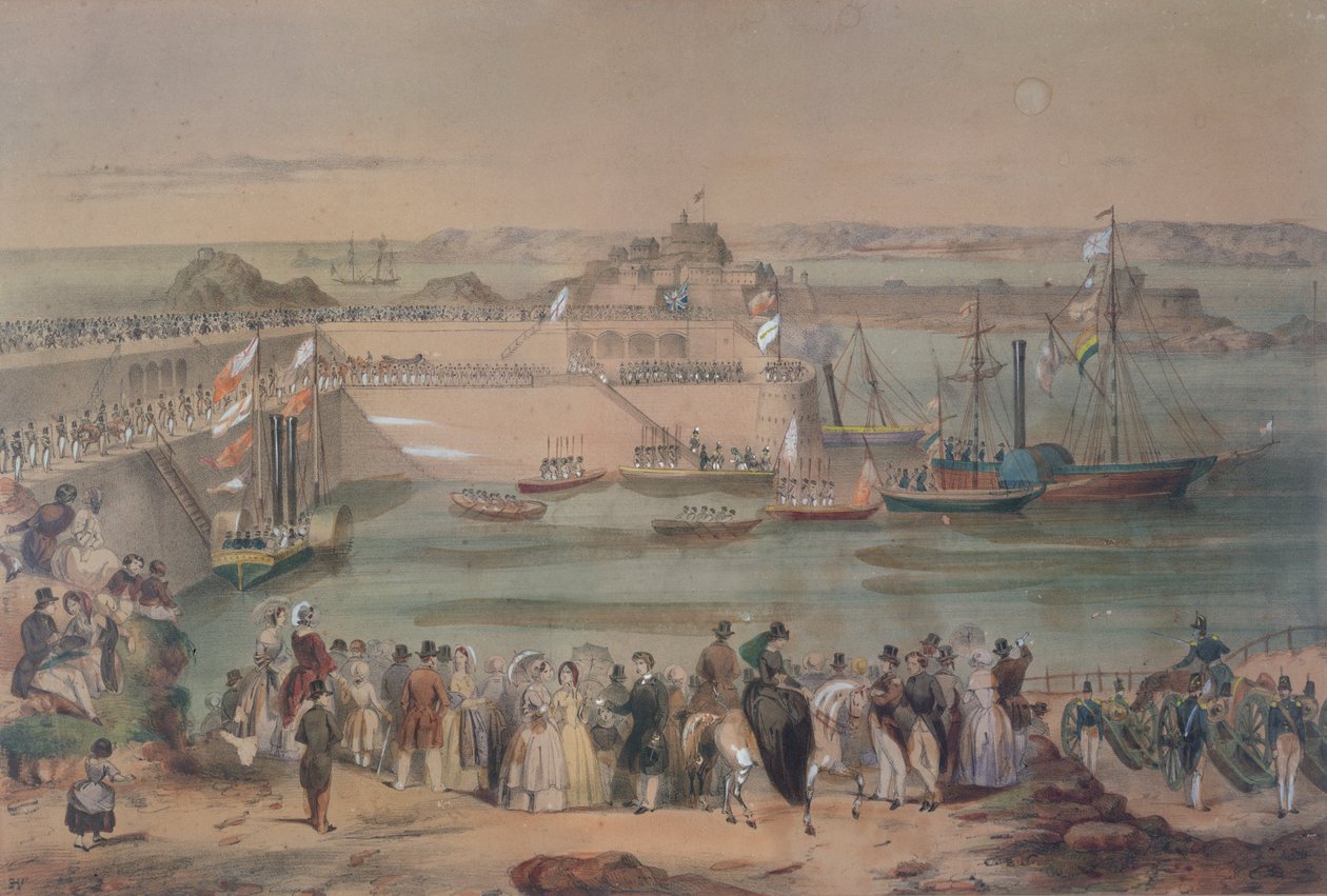 Besøk av dronning Victoria i Jersey i 1846, 1847 av French School