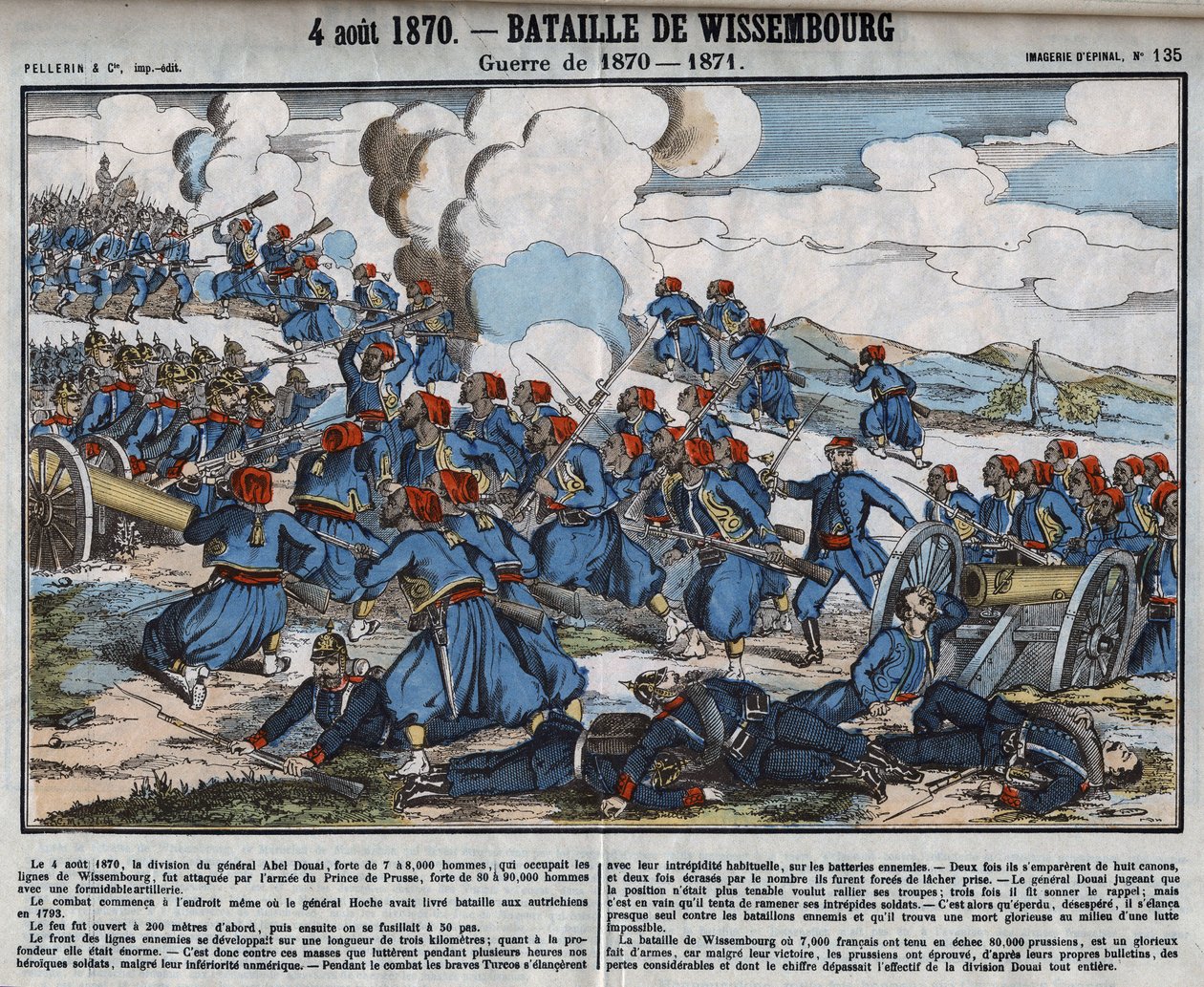 Krigen 1870 - 1871: Slaget ved Wissembourg, 4. august av French School