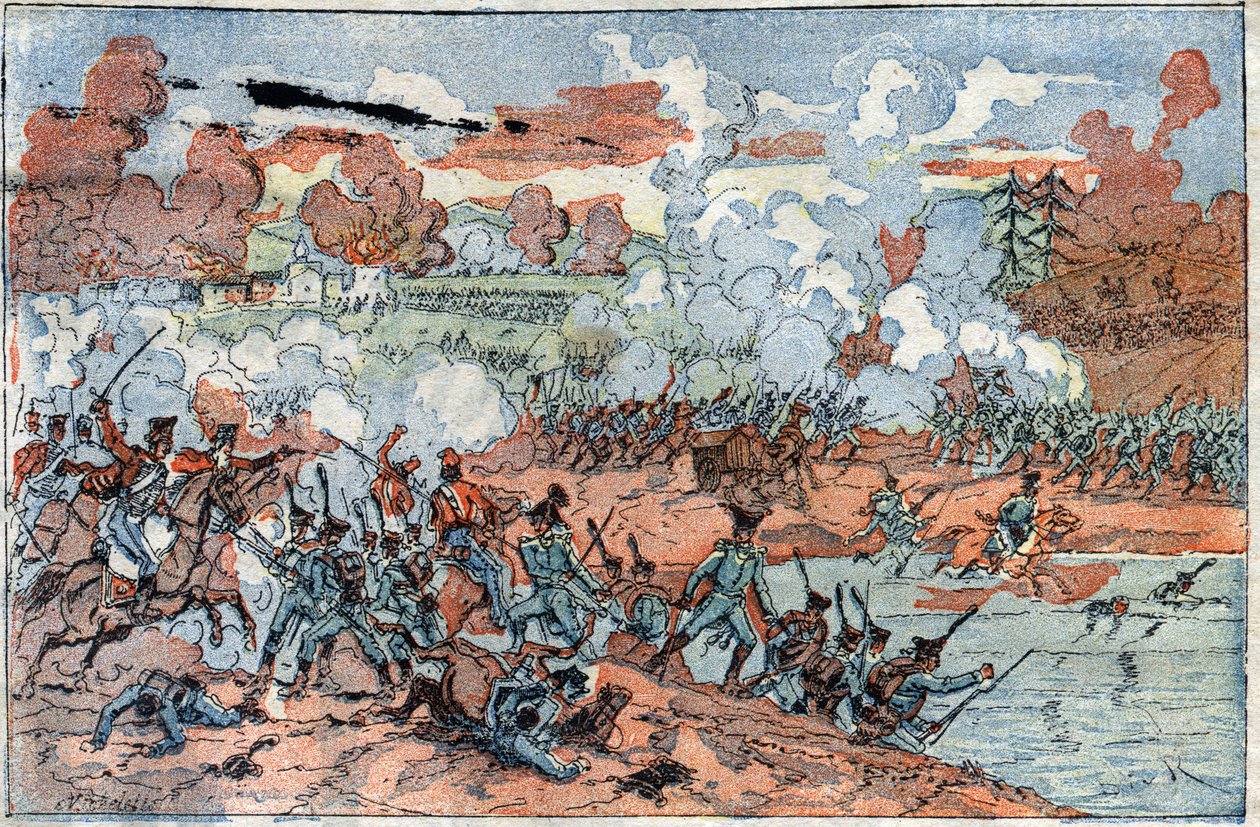 War of the Fourth Coalition: "" syn på slaget ved Friedland av French School