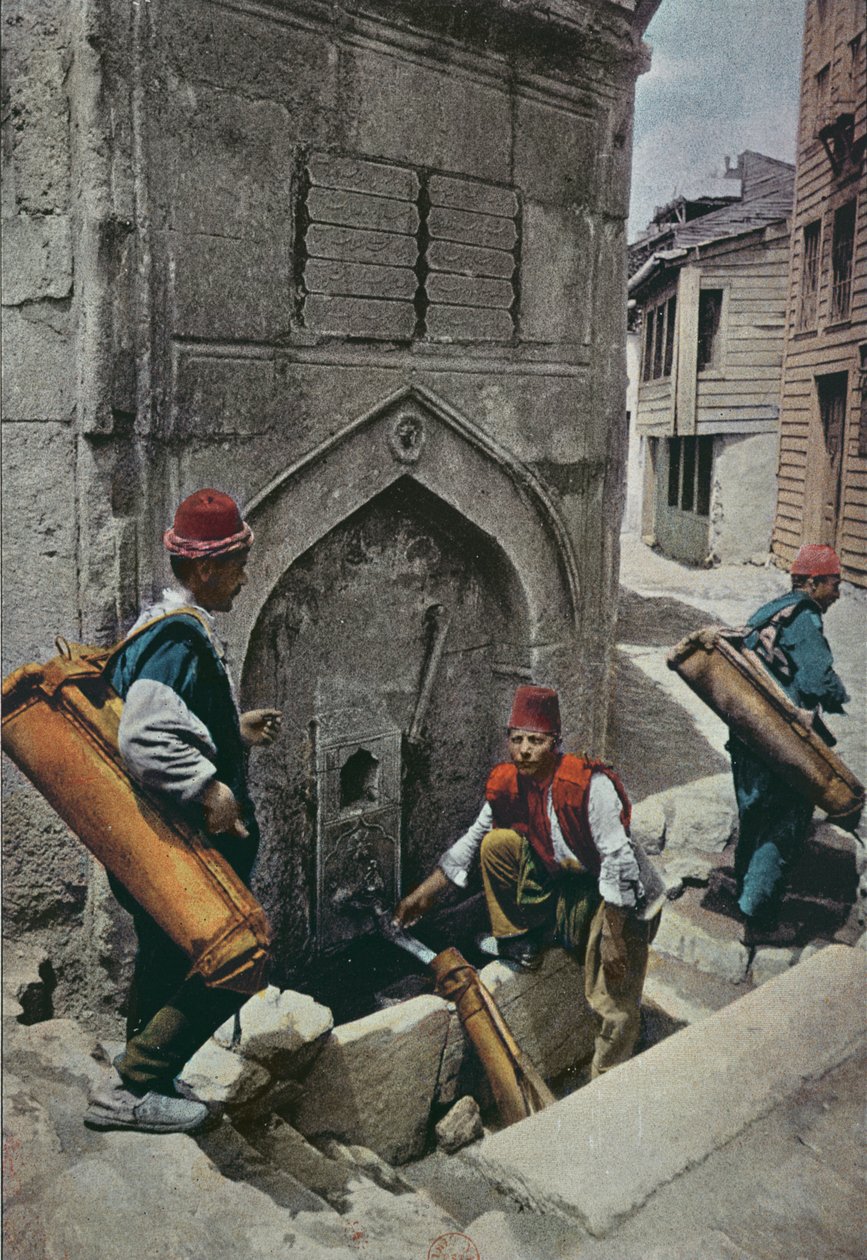 Vannbærere i Konstantinopel, ca. 1895 av French School