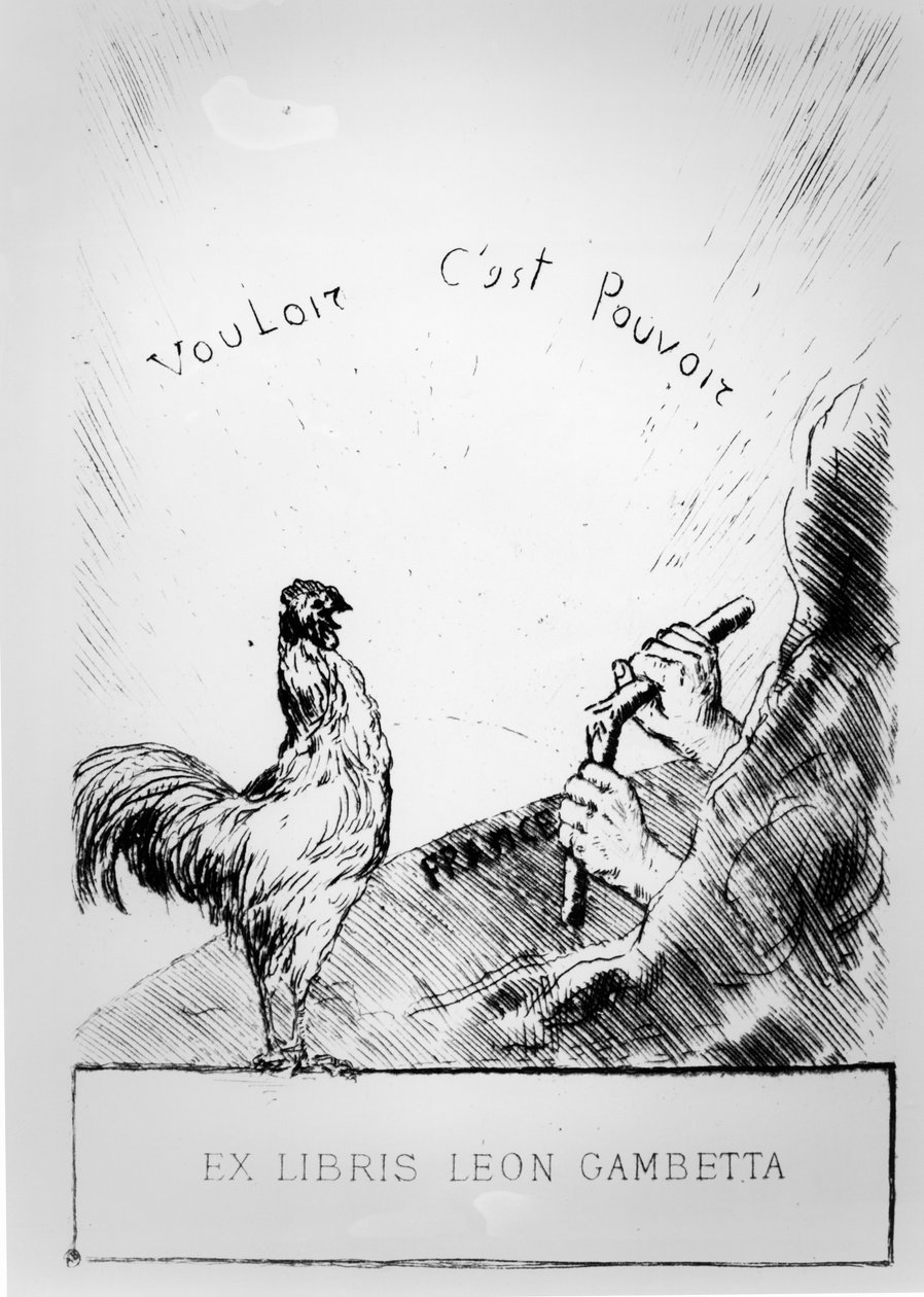 Hvor det er en vilje, er det en vei, bokplate av Leon Gambetta av French School
