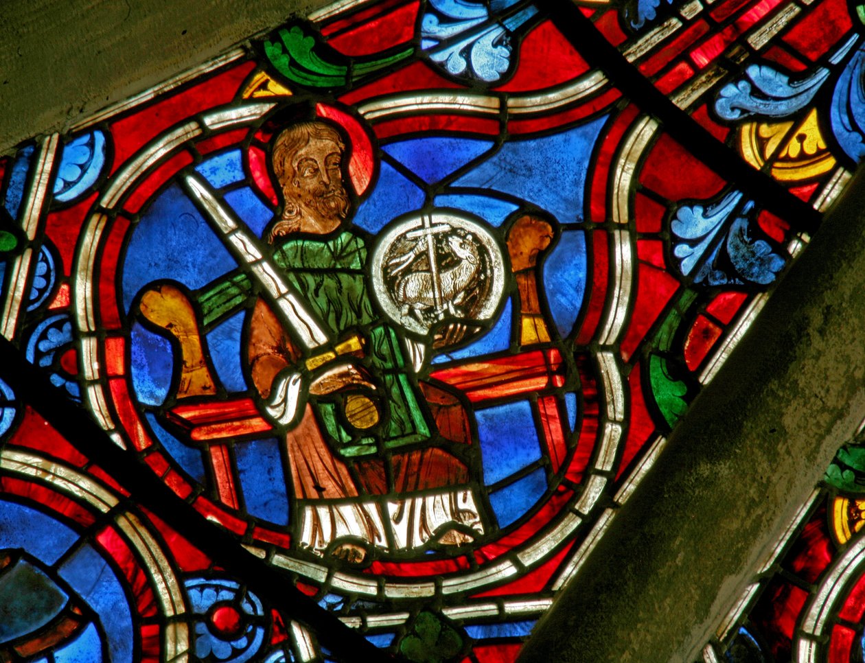 Window Ew som viser døperen Johannes av French School