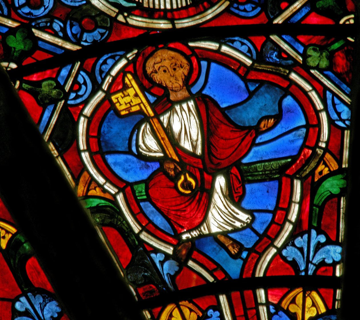 Window Ew som viser St Peter av French School