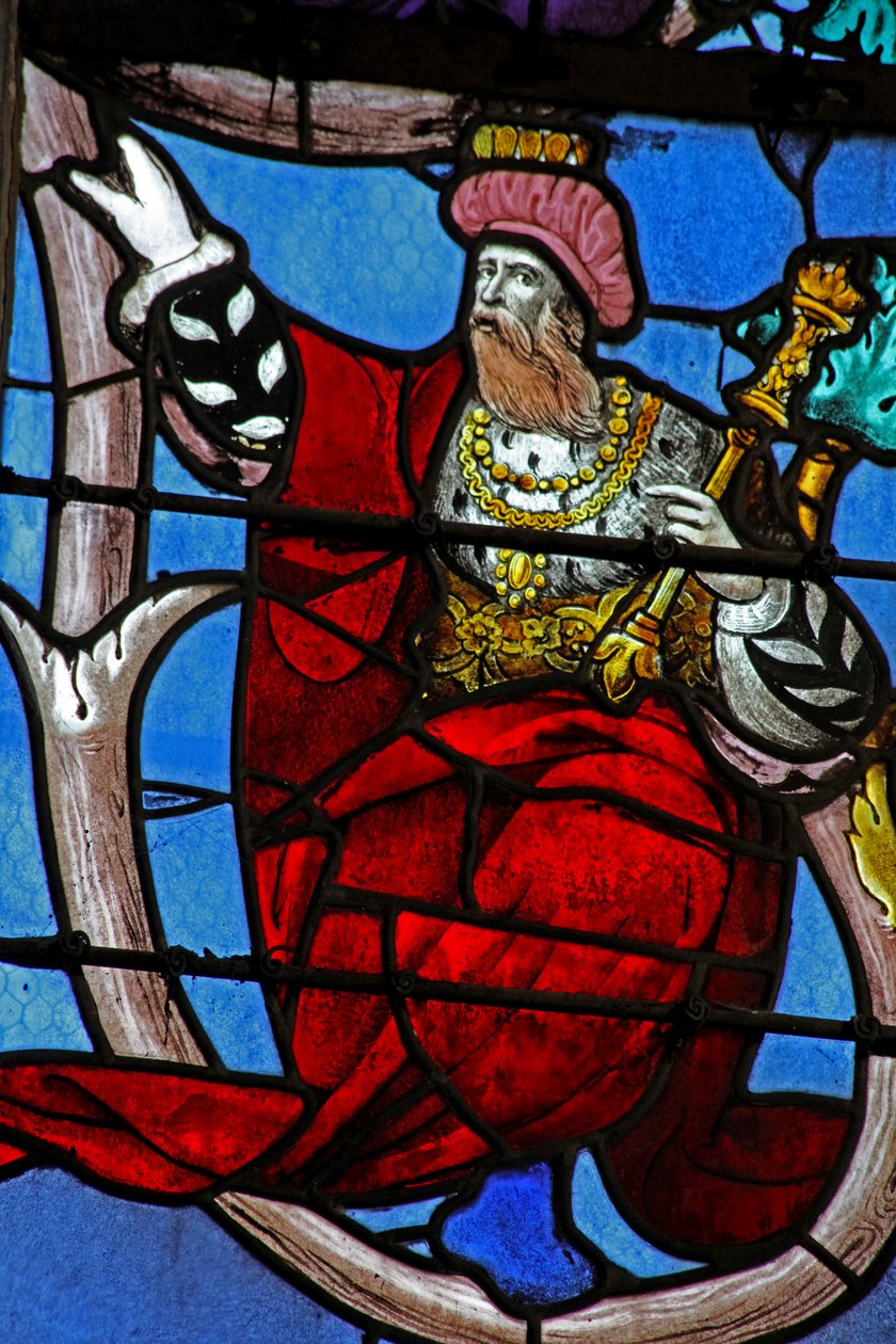 Window Ew som viser en profet på Isai-treet av French School