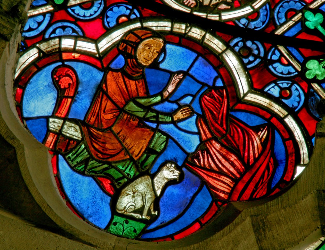 Window Ew som viser månedenes arbeid.februar av French School