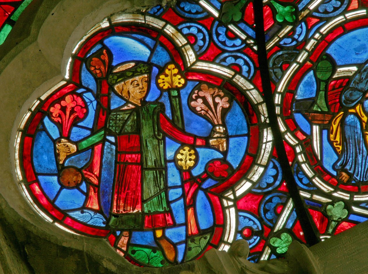 Window Ew som viser månedenes arbeid: april av French School