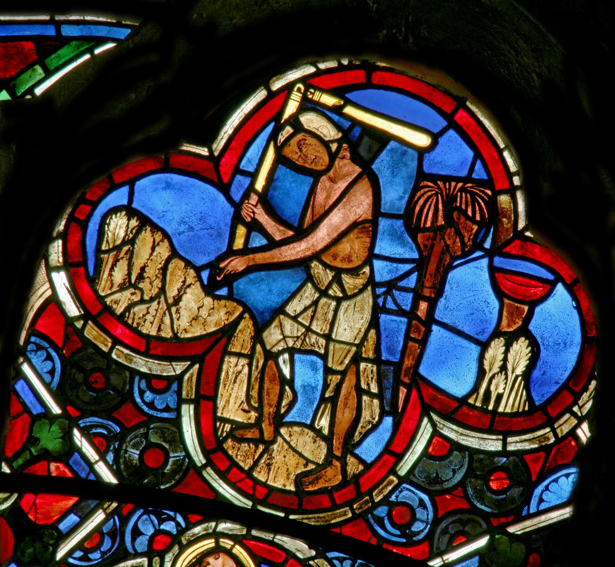 Window Ew som viser månedenes arbeid: august av French School