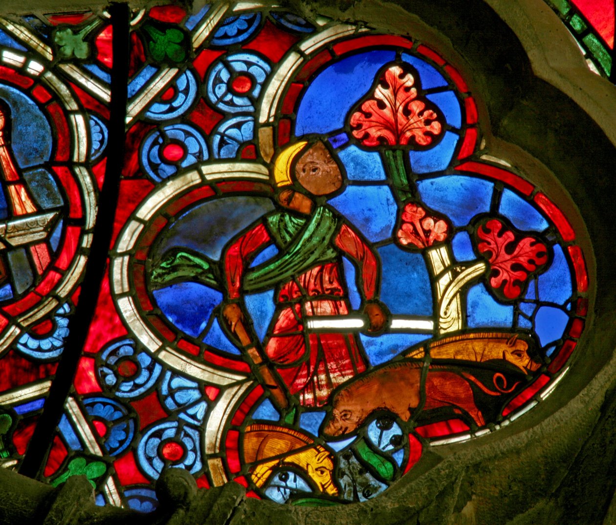 Window Ew som viser månedenes arbeid. november av French School